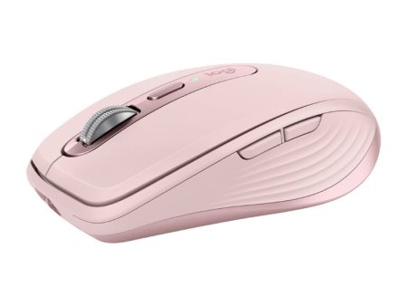  Logitech MX Anywhere 3S Mouse - RF Wireless + Bluetooth, Laser, 8000 DPI, Rose For Sale