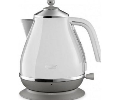 DELONGHI KBOC 2001.W Icona Capitals Kettle 1.7 L, White Hot on Sale