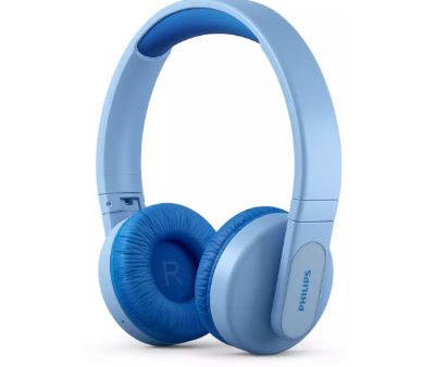 Philips Kids wireless on-ear headphones TAK4206BL 00, Volume limited <85 dB, App-based parental controls, Light-up ear cups, Blue Online now