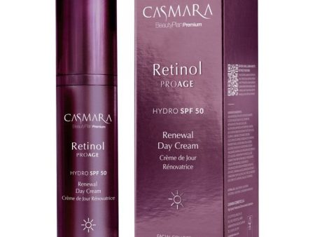 Veido kremas Casmara Retinol PROAGE Renewal Day Cream SPF50 CASA07001, dieninis, su apsauga nuo saulės, 50 ml Online Sale