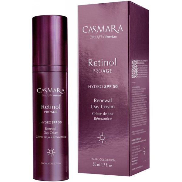 Veido kremas Casmara Retinol PROAGE Renewal Day Cream SPF50 CASA07001, dieninis, su apsauga nuo saulės, 50 ml Online Sale