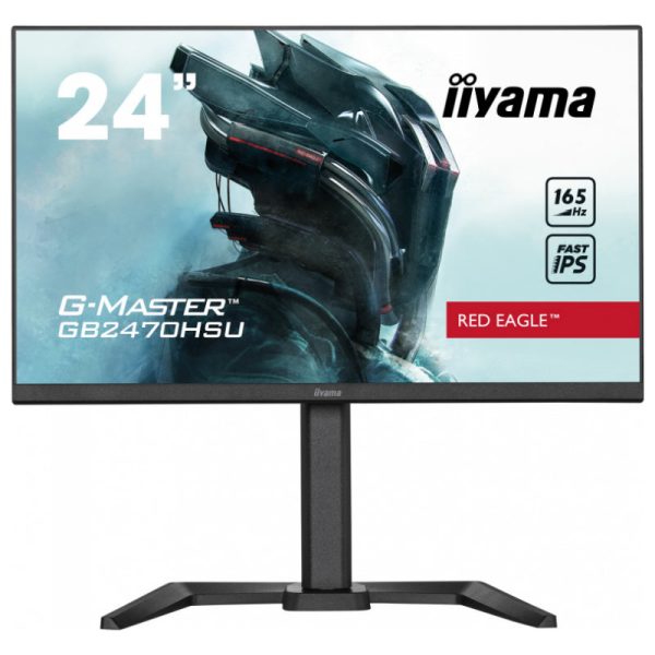 24  ETE Fast IPS Gaming, G-Master Red Eagle, FreeSync Premium, 1920x1080@165Hz, 250cd m², 1100:1, HDMI, DisplayPort, 0,8ms (MPRT), Speakers, USB-HUB (2x2.0), Black Tuner, 15cm Height Adj. Stand Sale