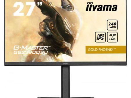 27  ETE Fast IPS Gaming, G-Master Gold Phoenix, FreeSync Premium, 2560x1440@240Hz, 400cd m², 1000:1, HDMI, DisplayPort, 1ms (GtG), Speakers, USB-HUB (2x 3.0), HDR400, Black Tuner, 15cm Height Adj. Stand on Sale