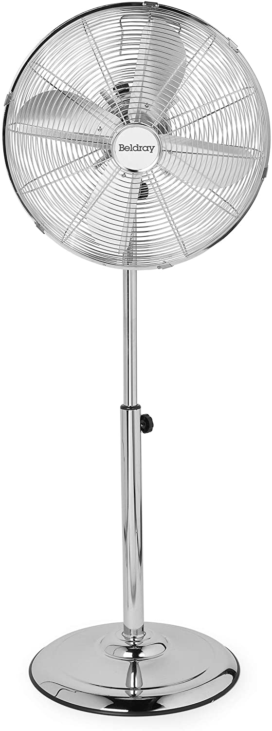 Beldray EH3263VDE chrome pedestal fan For Discount