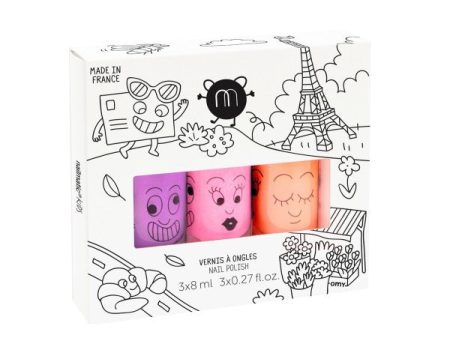 Nailmatic KIDS Nail Polish Set PARIS Nagų lakų rinkinys vaikams, 1vnt For Cheap