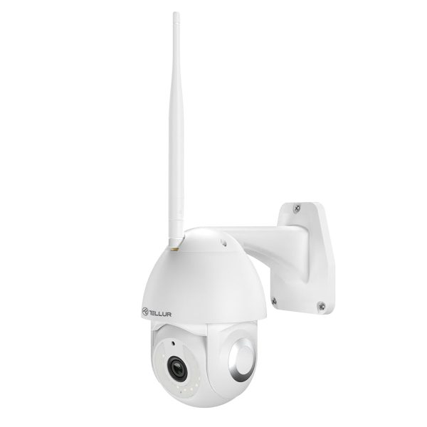 Tellur Smart WiFi Outdoor Camera 3MP, UltraHD, Autotracking, PTZ white on Sale