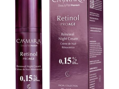 Veido kremas Casmara Retinol PROAGE Renewal Night Cream With 0,15% Pure Retinol CASA07002, naktinis, 30 ml Online