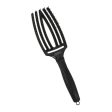 Lenktas šepetys plaukams Olivia Garden Fingerbrush Midnight Dessert Black Onyx OG01828 Supply