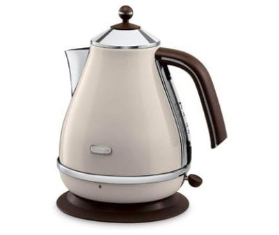 DELONGHI Icona Vintage Kettle KBOV 2001.BG, 1,7L, 2000W, Stainless steel, Beige Brown Hot on Sale