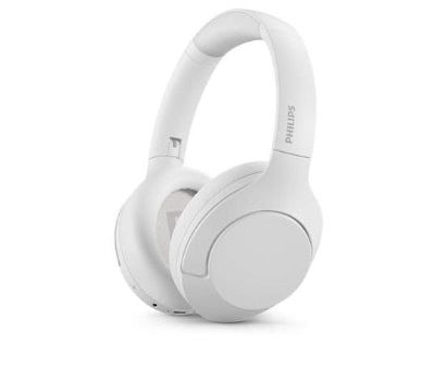 Philips Wireless headphones TAH8506WT 00, Noise Cancelling Pro, Up to 60 hours of play time, Touch control, Bluetooth multipoint, White on Sale