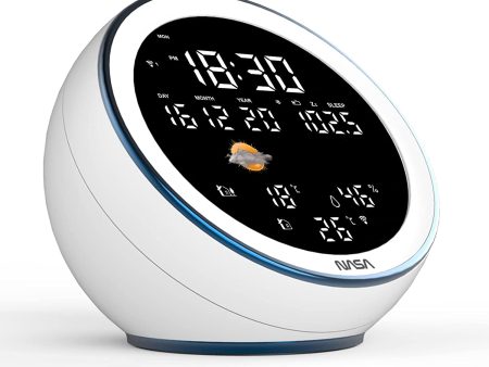 Nasa WSP1500 white Weather Station Speaker BT Moon Fashion