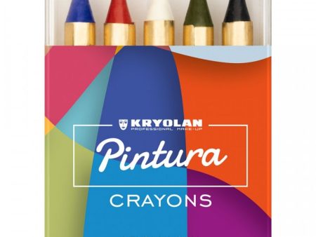 Kryolan Pintura spalvotos kreidelės veidui, 5 spalvos on Sale