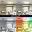 Tellur Smart WiFi Ceiling Light, RGB 24W, Round, White Fashion