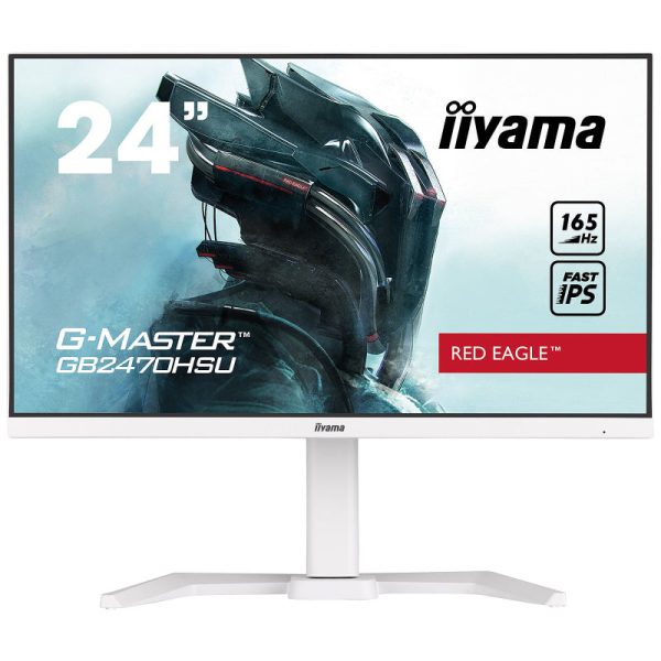 24  ETE Fast IPS Gaming, G-Master Red Eagle, FreeSync Premium, 1920x1080@165Hz, 250cd m², 1100:1, HDMI, DisplayPort, 0,8ms (MPRT), Speakers, USB-HUB (2x2.0), Black Tuner, 15cm Height Adj. Stand, White Discount