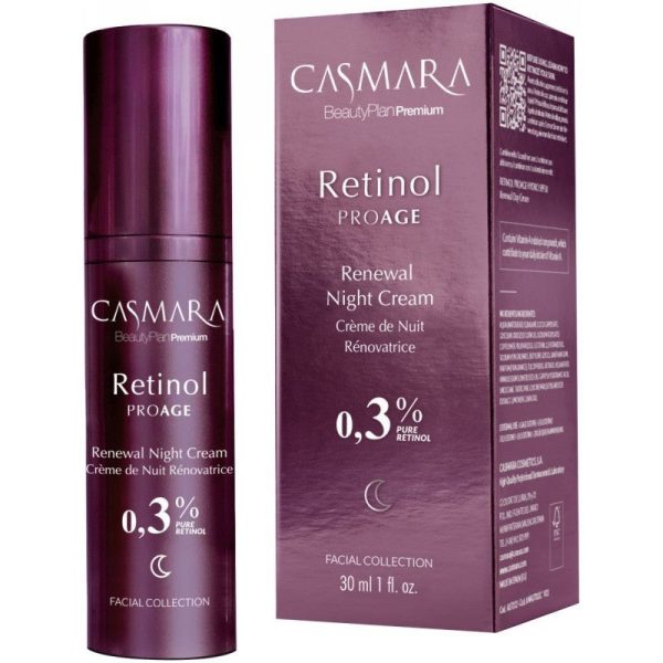 Veido kremas Casmara Retinol PROAGE Renewal Night Cream With 0,30% Pure Retinol CASA07003, naktinis, 30 ml Sale